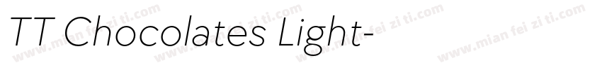 TT Chocolates Light字体转换